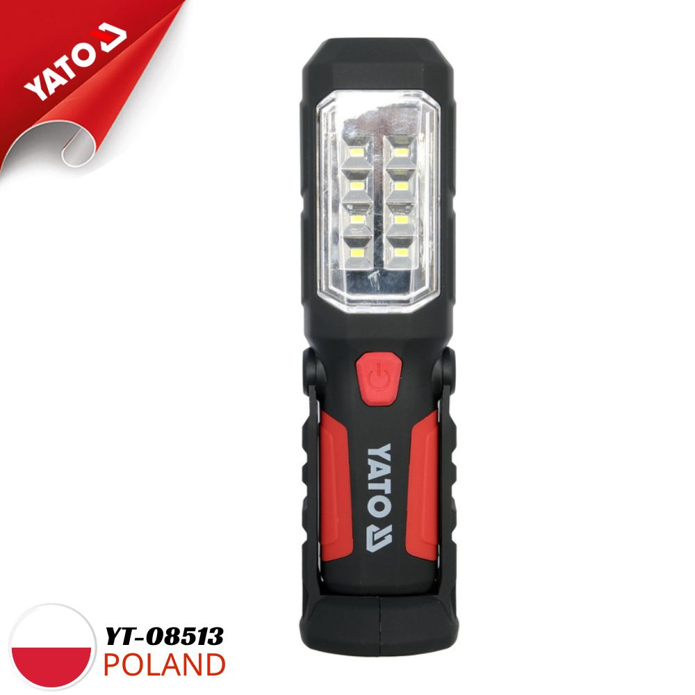  야토 YT-08513 9구 LED 280LM 2 in 1 자석 부착 수리등 - 폴란드