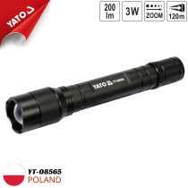 XPE2 CREE 3Wフラッシュライト、160X29mm Yato YT-08565 - ポーランド