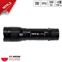 램프 XPG2 CREE 5W, 126X34mm Yato YT-08566 - Ba Lan