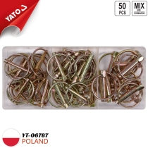 Bộ 50 chốt vòng hãm tháo nhanh mạ kẽm Yato  YT-06787 - Ba Lan