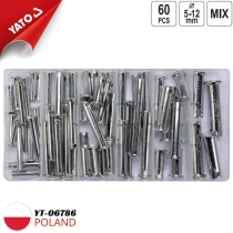 Bộ 60 chốt định vị đủ size Yato YT-06786 - Ba Lan