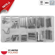 Bộ 60 chốt Lavet đủ size Yato YT-06793 - Ba Lan