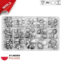 Bộ 175 vòng kẹp hai tai đủ size Yato YT-06784 - Ba Lan