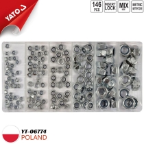Bộ 146 đai ốc khóa đủ size Yato YT-06774 - Ba Lan