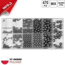 Bộ 470 bi sắt chịu lực đủ size Yato YT-06680 - Ba Lan