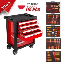 Tủ đồ nghề sửa chữa ô tô điện VDE 1000V 119 chi tiết Yato YT-55265