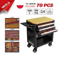 Tủ đồ nghề Sửa ô tô điện  VDE 1000V - 70 chi tiết Yato YT-55278