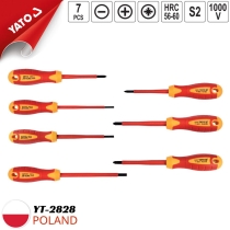 Yato YT-2828 1000V Insulated 7-piece Screwdriver Set (3/4/5.5mm) - Poland