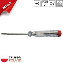 Voltage tester 125-250V 3x140mm Yato YT-28301 - Poland