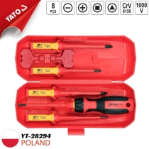 Bộ tua vít tổng hợp cách điện 1000V 8 chi tiết Yato YT-28294 - Ba Lan