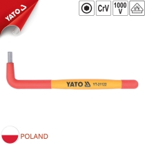 六角レンチ 3mm 130mm 絶縁 1000V Yato YT-21120 - ポーランド製