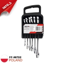 Bộ 6 cờ lê vòng miệng tự động 8-16mm gạt đảo chiều Yato YT-16733 - Ba Lan