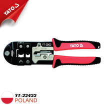 Kìm bấm dây mạng và điện thoại RJ11/RJ12/RJ45 Cat5 215mm Yato YT-22422 - Ba Lan