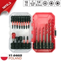 Bộ Đầu Vít Chịu Lực 18 Chi Tiết Yato YT-04615 - Ba Lan