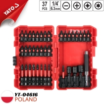 Bộ đầu vít chịu lực 37 chi tiết Yato YT-04616 - Ba Lan