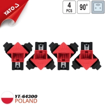 Bộ kẹp góc cố định góc 90° bằng nhựa Yato YT-64300 - Ba Lan