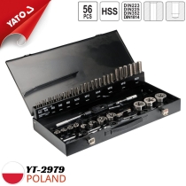Bộ taro ren trong ngoài M3-M20 56 chi tiết Yato YT-2979 - Ba Lan
