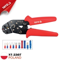 Kìm bấm cos 0.5-2.5mm2 AWG22-14 195mm Yato YT-2307 - Ba Lan