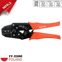 Kìm bấm cos 0.5-6.0mm2 AWG20-18/16-14/18-16 230mm Yato YT-2300 - Ba Lan