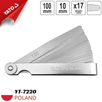 17날 틈새 게이지 10x100mm Yato YT-7220 - 폴란드