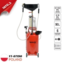 Máy hứng hút dầu thải khí nén 70L Yato YT-07190 - Ba Lan