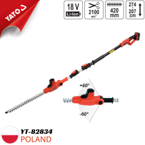 Máy cắt cành trên cao 2.07-2.74m pin 18V 2Ah (full set) Yato YT-82834