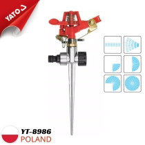 Yato YT-8986 45-360˚ Rotating Sprinkler on Spike with 1/2