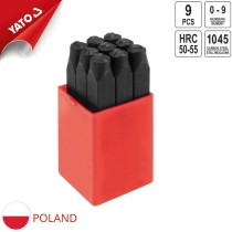 9-piece numbering set, sizes: 6mm/ 8mm Yato YT-6854/YT-6855 - Poland