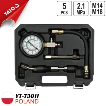 Bộ kiểm tra áp suất nén động cơ xăng 5 chi tiết Yato YT-73011 - Ba Lan