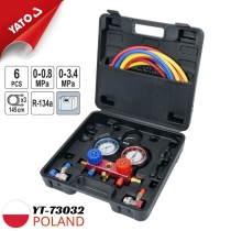 Yato YT-72990 6件套制冷剂加注压力表组 - 波兰