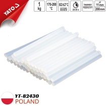 1kg bag of hot glue sticks, 11x200mm, Yato YT-82430 - Poland
