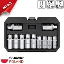 Yato YT-06201 - ポーランド製の11個の折れたボルトを取り外すためのツールセット