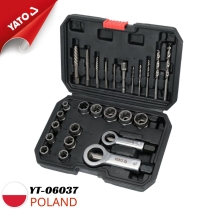 Yato YT-06037 26-Piece Broken Screw Extractor and Mechanical Nut Cutter Set - Poland