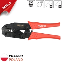 Kìm bấm cos pin rỗng 6/10/16mm2 220mm Yato YT-23001 - Ba Lan