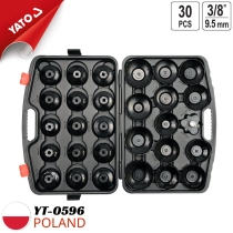 Bộ Vam tháo cốc lọc dầu cao cấp 30 chi tiết Yato YT-0596 Ba Lan