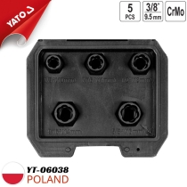 Yato YT-06038 - Bộ 5 khẩu 3/8
