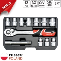 Bộ tuýp tay vặn 10-24mm 1/2