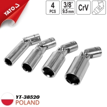 Yato YT-38520 3/8インチ スパークプラグソケットセット 14/16/18/21mm - ポーランド
