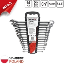 Yato YT-48862 14-piece Inch Combination Wrench Set - Poland