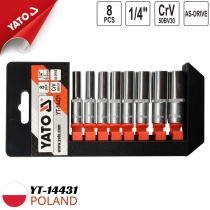 YT-14431 六角ソケットレンチセット 1/4