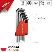 Bộ Lục giác hệ inch cán dài 1/16-3/8