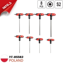 Bộ 8 Lục giác chữ T 2.5-10mm Yato YT-05583 - Ba Lan