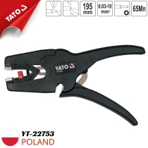 Kìm tuốt dây điện mỏ quạ tự động Yato YT-22753 - Ba Lan