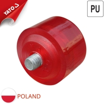 Yato YT-4635 22mm 빨간색 PU 플라스틱 해머 헤드 - 폴란드
