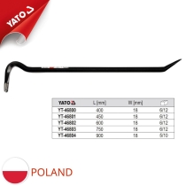 Xà beng thân Lục giác 400x18mm Yato YT-46800 - Ba Lan 