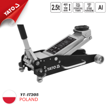 Kích cá sấu nhôm 2.5T 2 piston cao cấp Yato YT-17205 - Ba Lan