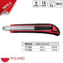Dạo rọc giấy size: 9mm và 18mm SK2 Yato YT-7502/YT-7503- Ba Lan