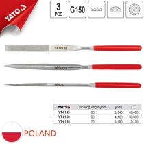 Bộ 3 dũa kim 3x140x50mm Yato YT-6143 - Ba Lan