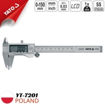 電子數顯不鏽鋼游標卡尺 0-150mm Yato YT-7201 - 波蘭