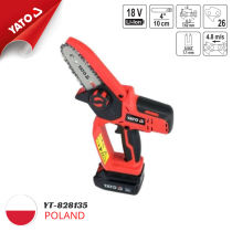 18V 2Ah 4インチ充電式チェーンソー Yato YT-828135 - ポーランド製